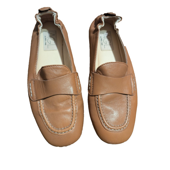 AGL Mara leather loafers. Slip on Size 36.5 Made in Italy - Picture 2 of 6